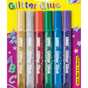 Glitterliim UHU 10ml x 6-värvi
