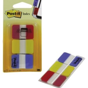 Järjehoidja 3M Post-it Strong Indeksid 3-värvi punane/ kollane/ sinine