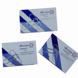 Kirjaklambrid Attomex 50mm 50tk/pk ümarad