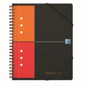 Spiraalplokk Oxford International Meetingbook A5+/80L 5x5ruut