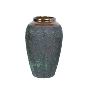 Põrandavaas TITAN STONE H27cm, must/rohe