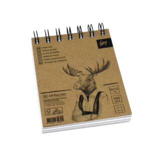 Spiraalplokk College 90x120/150l, 7x7 ruut, kammspiraal lühemal küljel