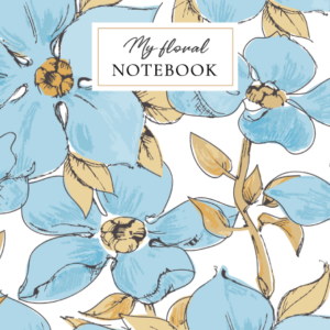 Spiraalplokk College Floral (Wildflower) 96L/täpiline, kammspiraal