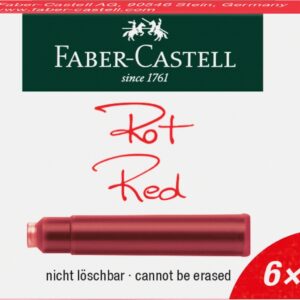 *Tindipadrunid Faber-Castell punane 6tk/pk