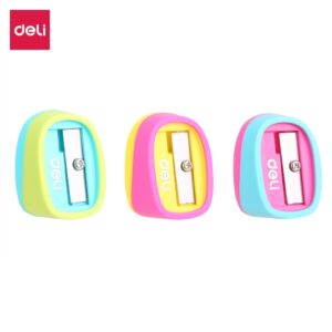 Pliiatsiteritaja DELI kummiga 1-ava, assortii