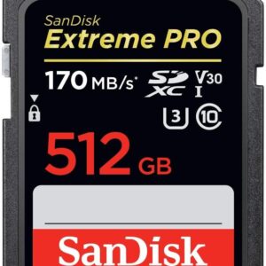 SanDisk Extreme Pro, UHS-I, SDXC, 512 GB, must - Mälukaart SDSDXXD-512G-GN4IN
