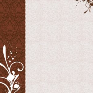 Diplomi põhjad College kartong A4/25, 170g/m2, pruunid lilled