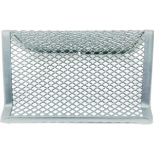 Visiitkaardihoidja deVENTE lauale, metallist, hõbedane