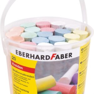 Asfaldikriit EberhardFaber 20tk/pk ümar värviline