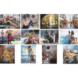 *Maalimiskomplekt numbrite järgi deVENTE Persons 40x50cm assortii