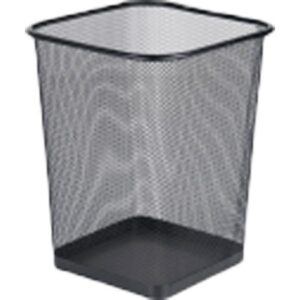 Paberikorv deVENTE 22x16.5x27.5cm kandiline metallist must