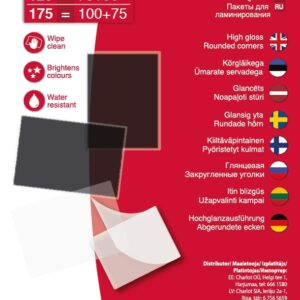 Lamineerimiskile College Antistatic A4 (216x303mm) 100mic/100L, läbipaistev