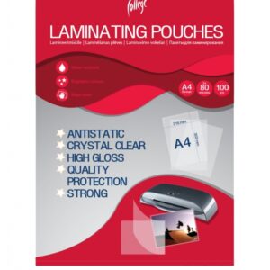 Lamineerimiskile College Antistatic A4 (216x303mm) 80mic/100L, läbipaistev