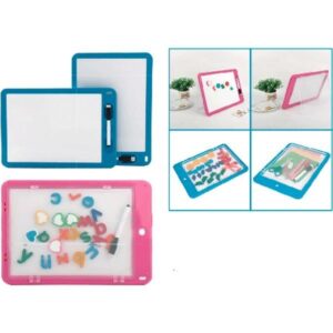 *Valge magnettahvel deVENTE 22x31cm kahepoolne, plastikraamiga