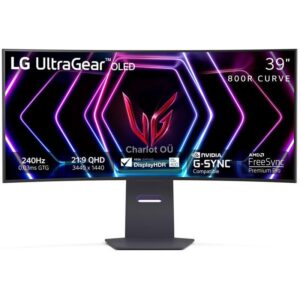 LG UltraGear OLED, 39'', WQHD, OLED, 240 Hz, nõgus, must - Monitor 39GS95QE-B