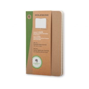 **Märkmik Moleskine Evernote 9x14cm, jooneline, pehmed kaaned, 2tk/pk pruun