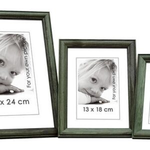 Pildiraam Line 21x30cm A4 puidust roheline
