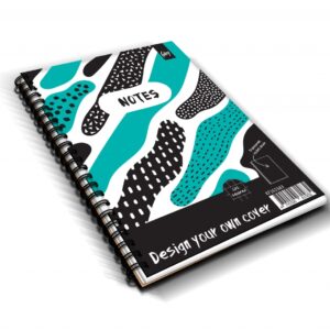 Spiraalplokk College A5+/70l, jooneline, PP-kaane- ja taskuga, kammspiraal küljel