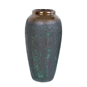 Põrandavaas TITAN STONE H32cm, must/rohe
