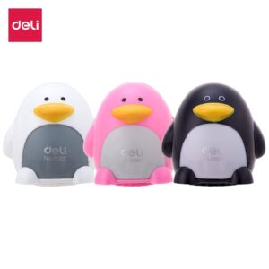 Pliiatsiteritaja DELI pingviin 2-ava, konteineriga