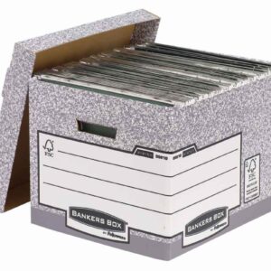 Arhiivikarp Fellowes 333x285x390mm kaanega, hall