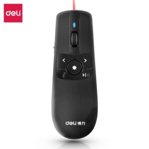 Juhtimispult, laserosutaja DELI USB 7 nuppu, must