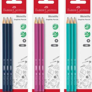*Harilik pliiats Faber-Castell 1111 HB 3tk/pk värvilised
