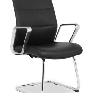 Klienditool College 368 käetugedega, kunstnahk, must