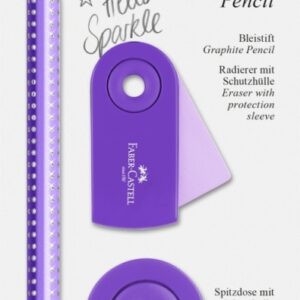 *Harilik pliiats Faber-Castell Jumbo Sparkle 2tk/pk pärli lilla