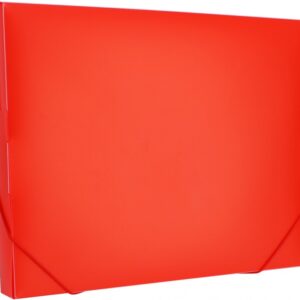 Karp nurgakummiga College A4/3cm, 0.7mm, punane