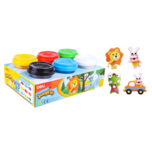 Modelleerimismass DELI 6-värvi