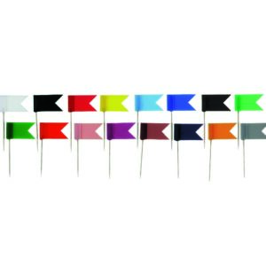 *Tahvlinõelad ALCO 712 punane, lipukujuline 20tk pakis