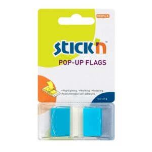 Järjehoidja StickN 26024 indeksid 45x25mm 50L sinine blistris