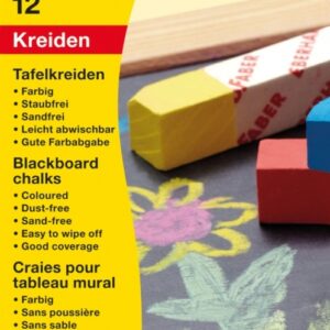 Kriit EberhardFaber 12tk/pk kandiline värviline