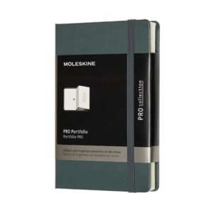 Visiitkaardihoidja Moleskine Pro Portfolio taskusse roheline
