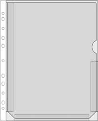Kiletasku Prolexplast 102-10 F/A4 känguru, köidetav, läbipaistev