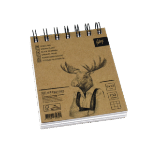 Spiraalplokk College 90x120/150l, 7x7 ruut, kammspiraal lühemal küljel