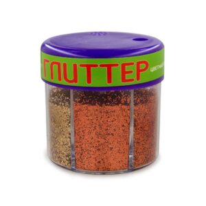 *Glitterpuru HobbyTime 60g 6-värvi kuldsed