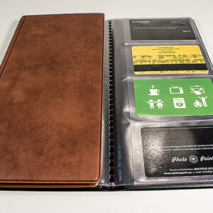 Visiitkaardimapp Prolexplast 201-101 96-le kaardile pruun