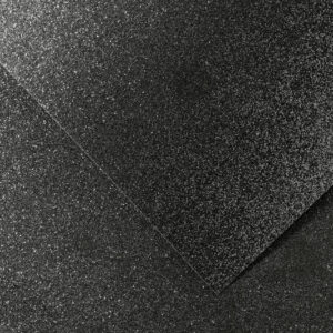 Dekoratiivne glitterkaardipaber A4 must 5tk/pk 210g/m2