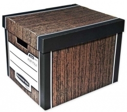 Arhiivikarp Fellowes Woodgrain Bankers Box 2tk 325x285x385mm, pruun