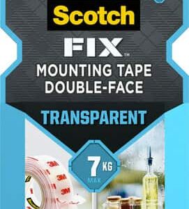 Kleeplint 3M rullis Scotch-Fix 4910C-1915-P, 19mm x1,5m, 1kg/20cm, läbipaistev