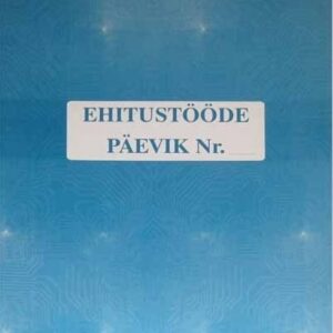 Blankett Ehitustööde päevik A4 3x25, isekopeeruv, GR