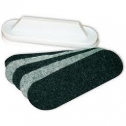 Tahvlipuhastaja 2x3 Oval varulapid 5tk/pk