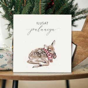 Jõulukaart Hirv 145x145mm