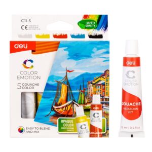 Guass DELI 5-värvi 12ml tuubis