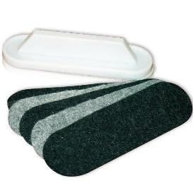 Tahvlipuhastaja 2x3 Oval magnetiga, valgele tahvlile