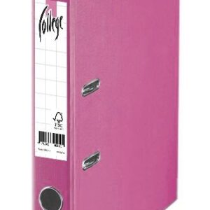 Registraator College A4 5cm PP/PP heleroosa