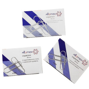 Kirjaklambrid Attomex 28mm 100tk/pk ümarad