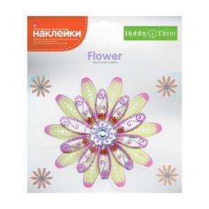 *Dekoratiivsed 3D kleepsud HobbyTime Lilled Nr4
